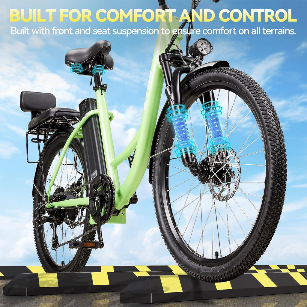 ZNH 24' Electric Bike for Adults with Peak 1000W Motor & 48V 940.8 Wh Removable Battery, Up to 90Miles 23+ MPH Step Thru Electric Bicycle, Commuter E Bikes with 7-Speed, UL 2849 Certified