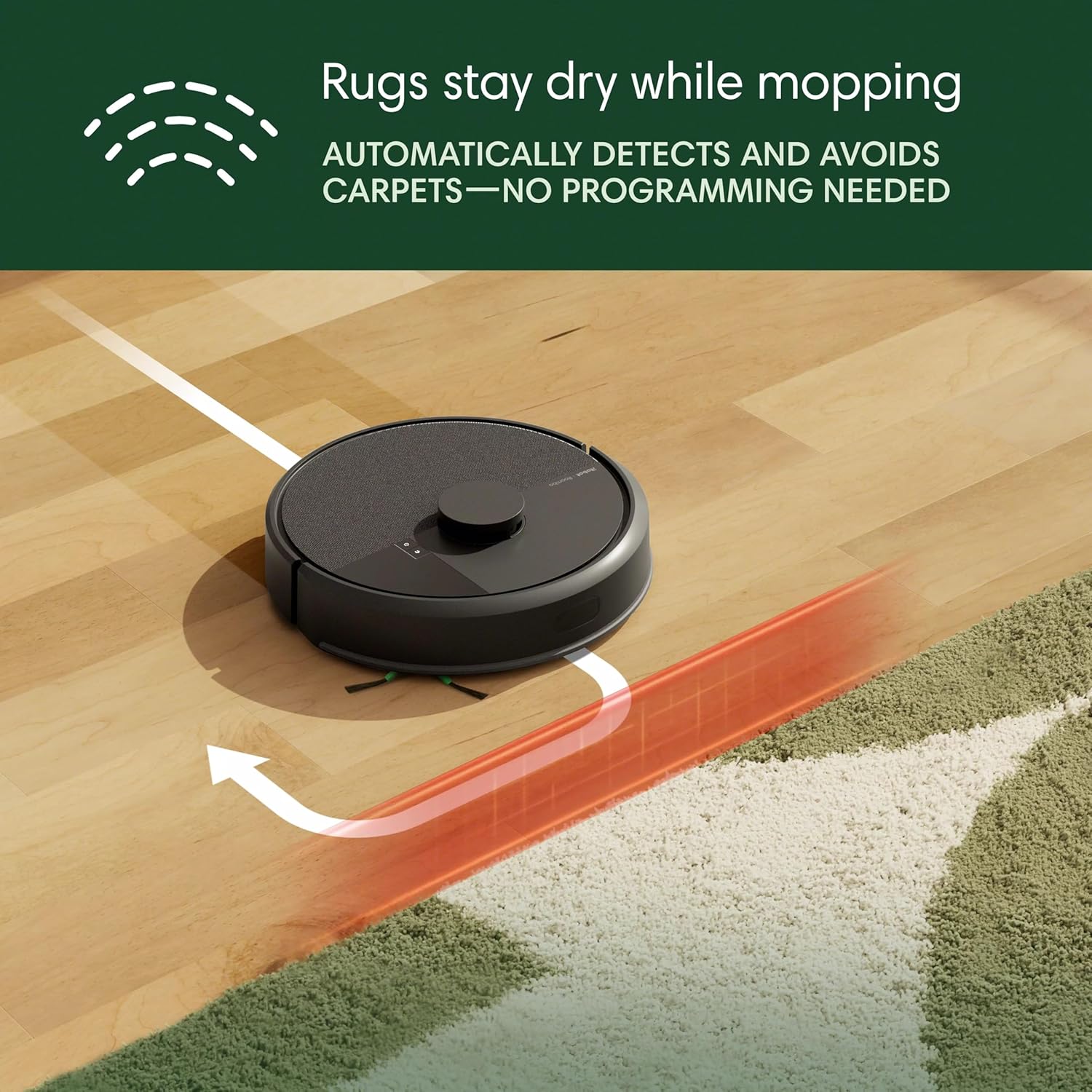 iRobot Roomba 104 2in1 Vacuum & Mop Robot - Self-Empties for 75 Days, Intense Power-Lifting Suction, Vacuums All Floors, Ideal for Pet Hair, LiDAR Smart Navigation Mapping, Mops Hard Floors