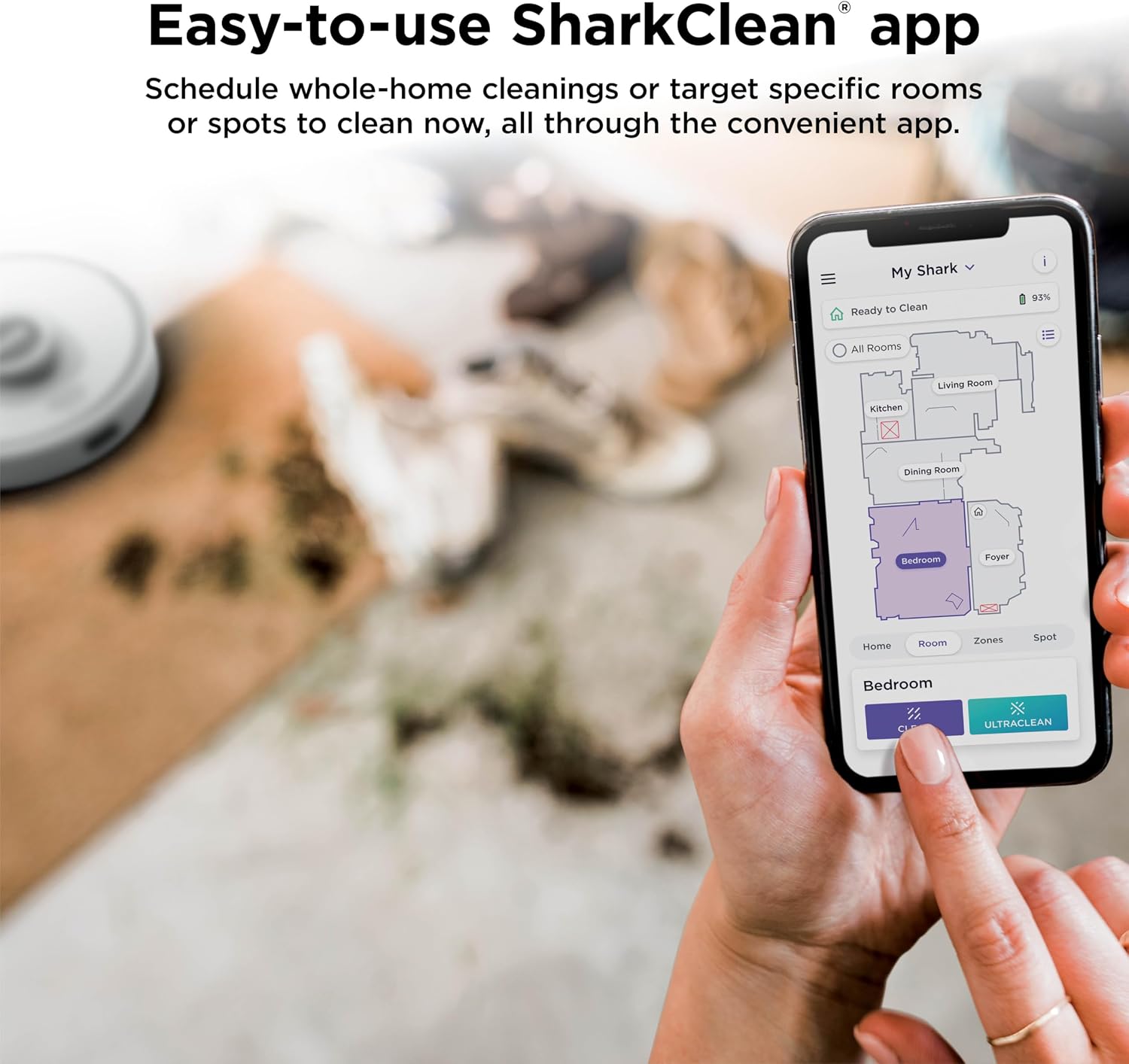 Shark Matrix Clean | Robot Vacuum Cleaner with Powerful Suction for Pet Hair, Rugs, Carpets & Hard Floors | Self-Empty Base | 60-Day Capacity | Voice Control | LiDAR Navigation | Cool Grey | AV2511AE