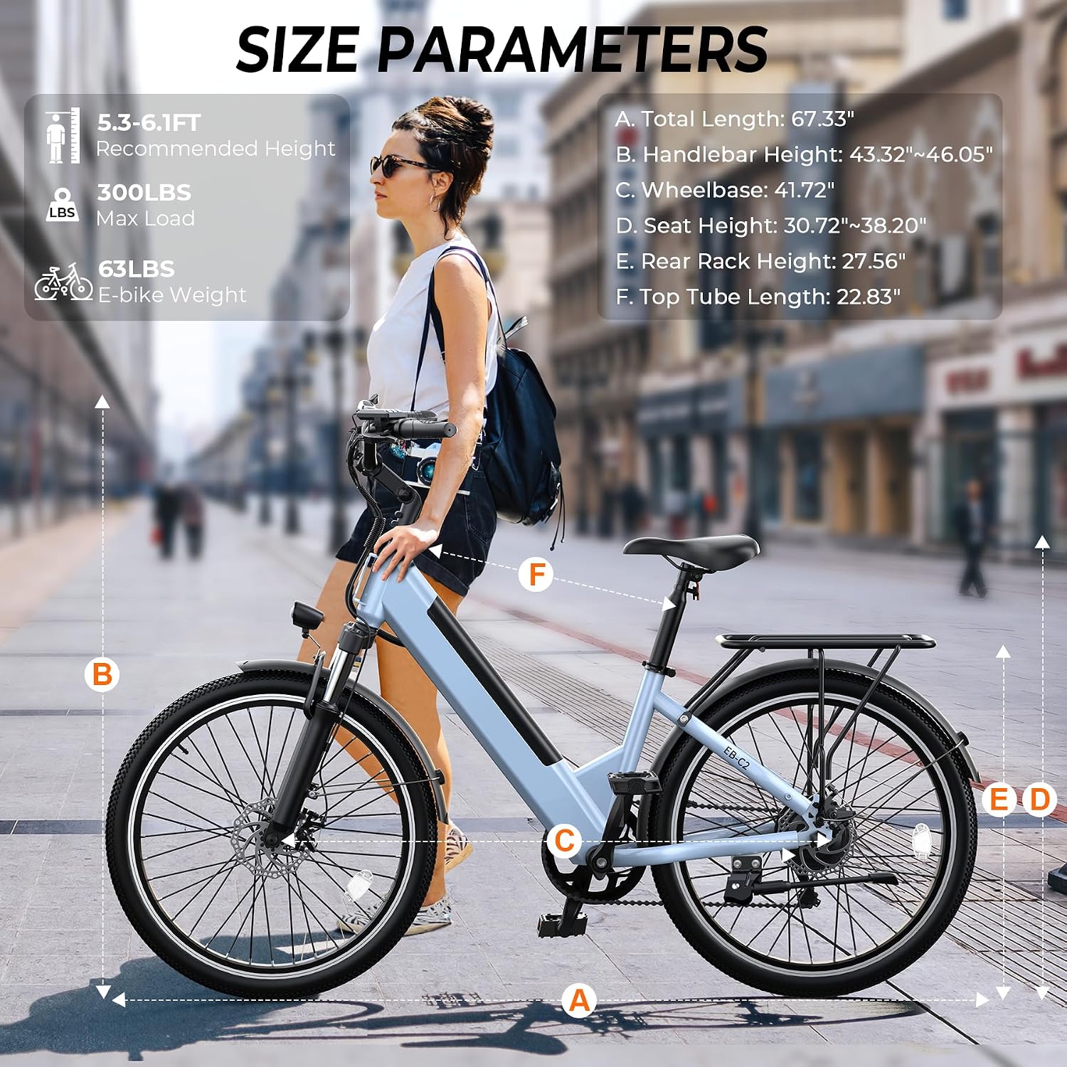 Electric Bike for Adults,26' Step-Thru EBike with 1000W Peak Motor,50 Miles 20MPH Adult Electric Bicycles with 48V Internal Removable Battery, Adjustable Stem,7 Speed,UL 2849 Certified