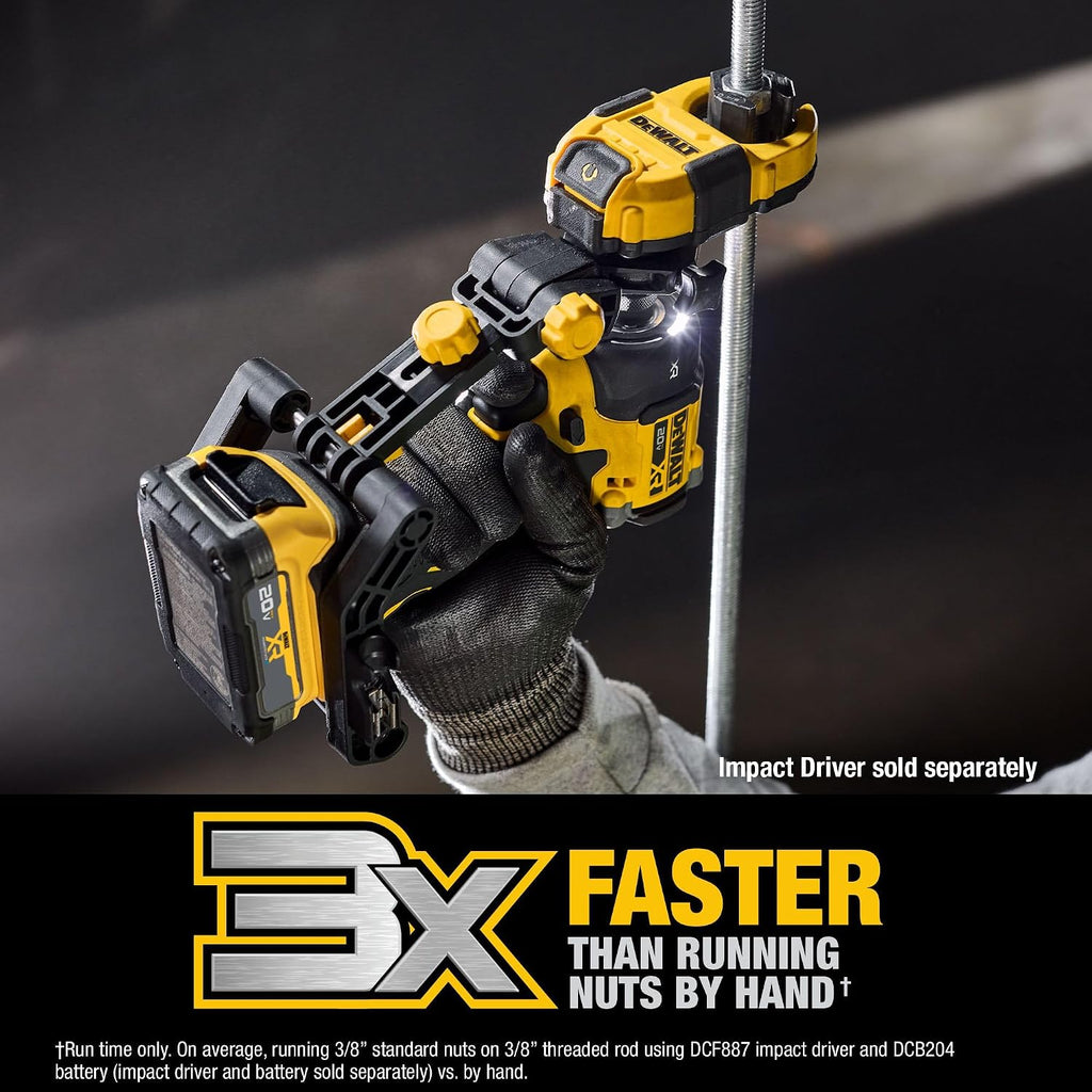 DEWALT IMPACT CONNECT Nut Runner Attachment for Impact Driver, Tool for MEP Mechanical, Electrical, or Plumbing Jobs (DWANRRIR)