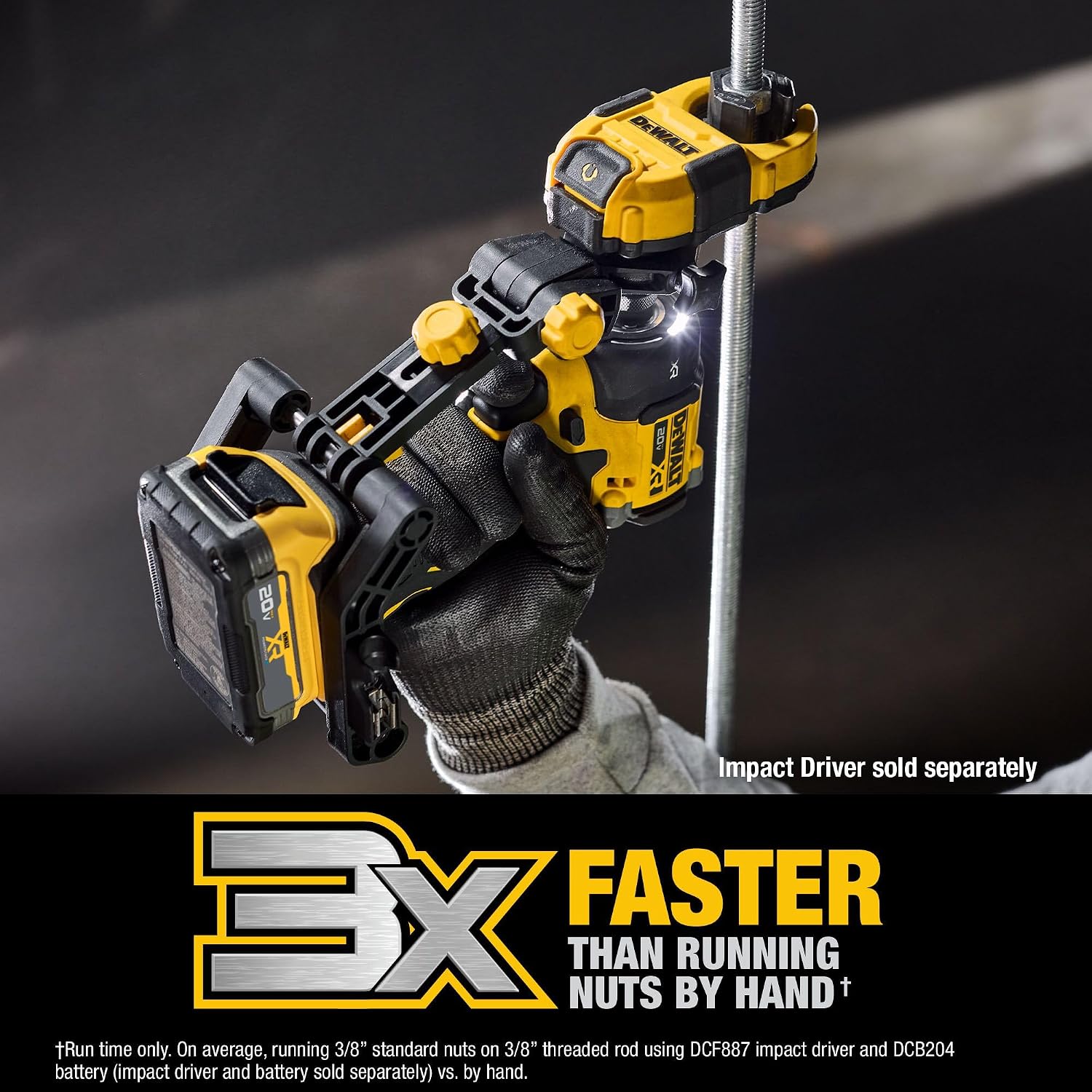 DEWALT IMPACT CONNECT Nut Runner Attachment for Impact Driver, Tool for MEP Mechanical, Electrical, or Plumbing Jobs (DWANRRIR)
