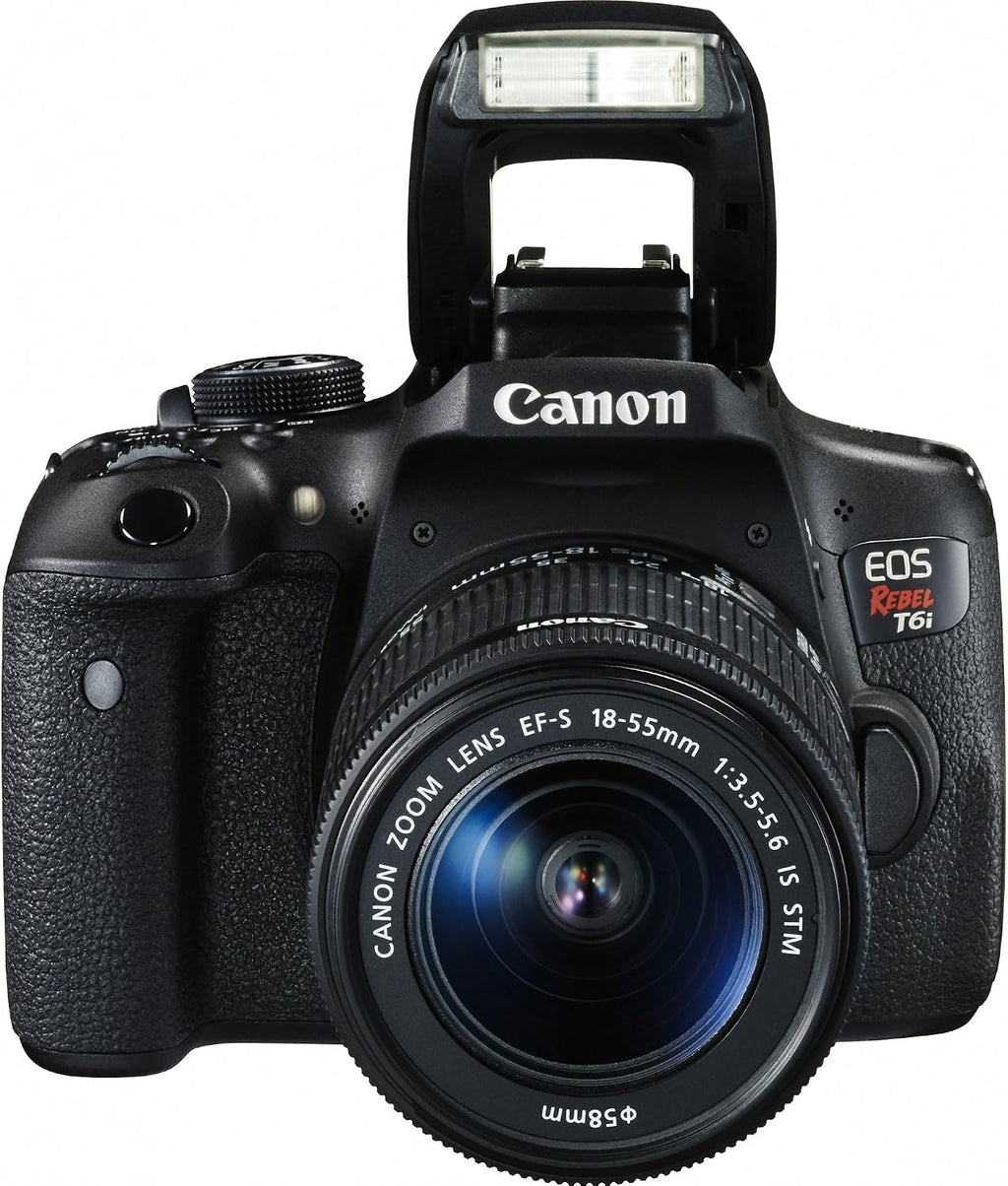 Canon EOS Rebel T6i Digital SLR with EF-S 18-55mm is STM Lens - Wi-Fi Enabled