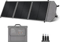 100W Portable Solar Panel, High Efficiency 23%, Foldable Solar Panel Charger with Adjustable Kickstand, IP65 Waterproof USB-A/Type-C/XT60/MC4 Outputs for Solar Generators Camping RV Marine