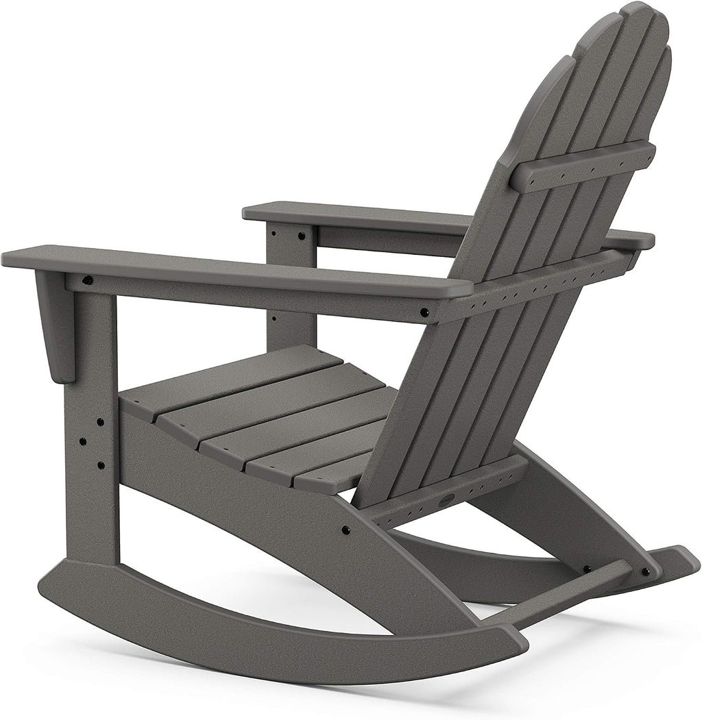 POLYWOOD Vineyard 3-Piece Adirondack Rocking Chair Set with Side Table