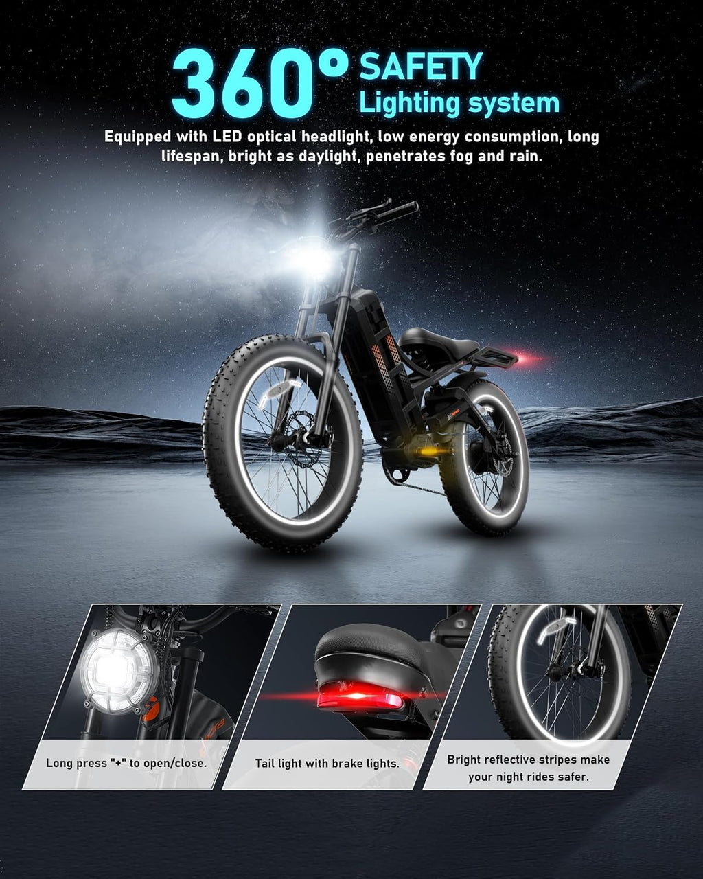 2026 eAhora Romeo Pro 3/2 50-46 Mph Electric Bike for Adults, 5600W/4000W/2500W Dual Motor Ebike 60V 80Ah/52V 70Ah Battery 200 Miles Long Range, 26*4.0'/20*4.5' Fat Tire, Full Suspension, All Terrain