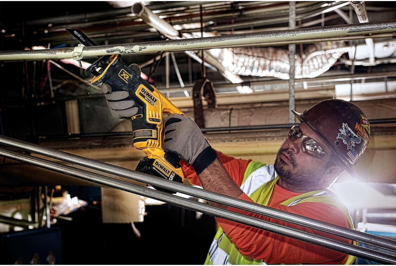 DEWALT 20V MAX XR Reciprocating Saw Cordless, Brushless, Compact,Variable Speed, Pivoting Head, LED Light, Tool Only (DCS367B)