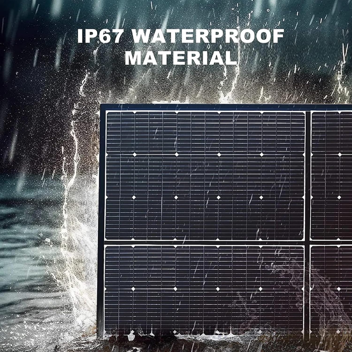 ALLPOWERS SP039 600W Portable Solar Panel, Foldable Solar Charger with 24% High Efficiency Monocrystalline Cells, IP67 Waterproof for Generator RV Camping Motorhome Off-Grid Power Backup