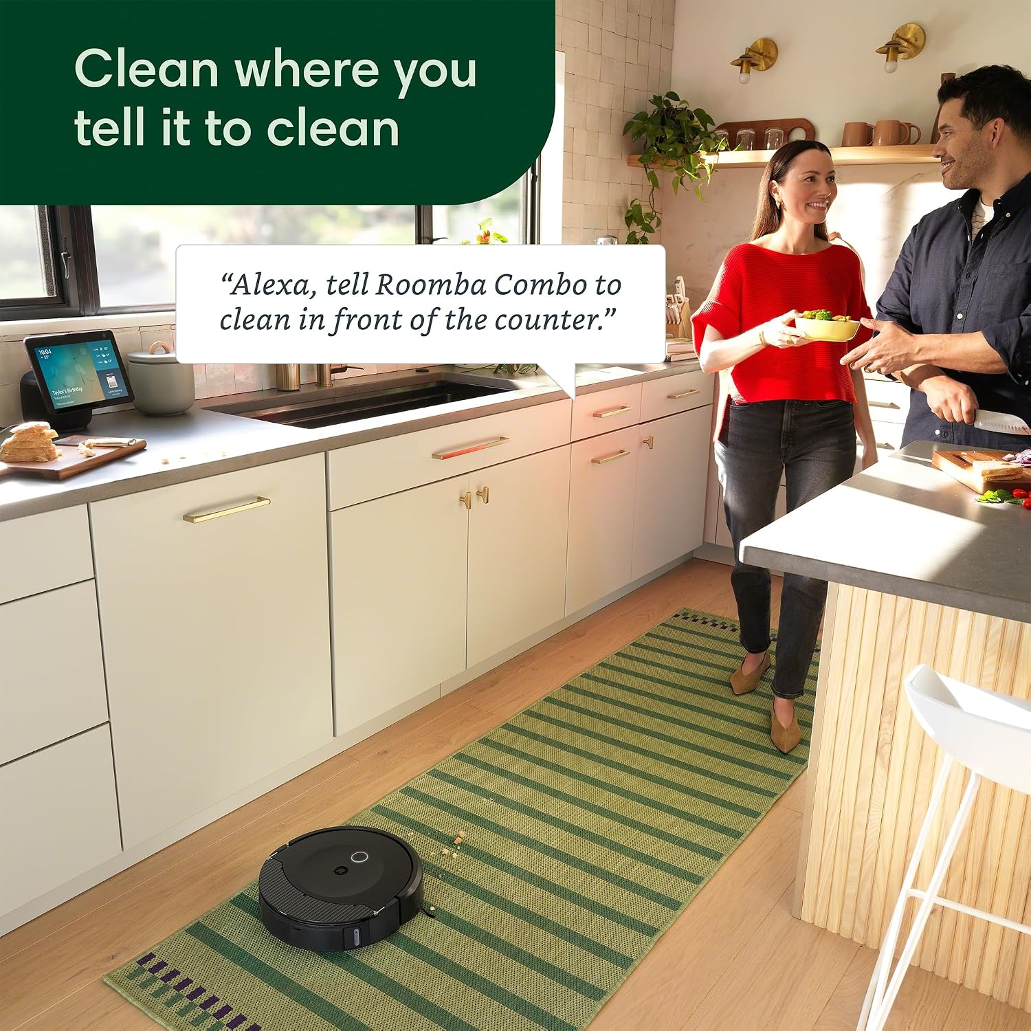 iRobot Roomba Combo 10 Max Robot Vacuum and Mop + AutoWash Dock (x0850) - Multi-Functional Base, Refills Bin, Washes & Dries It's Mop Pad, Self-Emptying, Auto-Retract Mop Pad, Avoids Obstacles