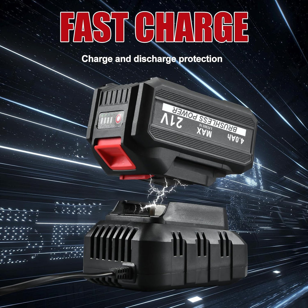 AOBEN 1100N.m Cordless Impact Wrench, 1/2' High Torque Impact Gun, 3-Speed 2500RPM Power Impact Driver for Car RV Tire Lug Nuts, Includes 4.0Ah Battery & Fast Charger, 6 Sockets & Carry Case