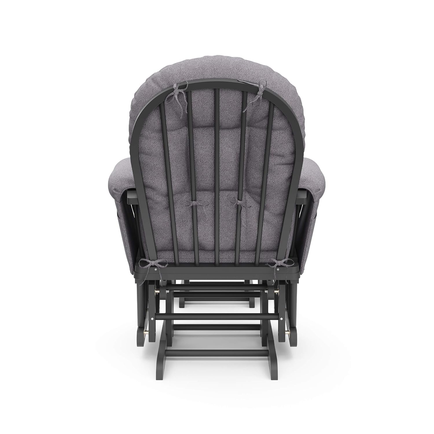 Storkcraft Premium Hoop Glider & Ottoman (Gray/Gray Swirl) — GREENGUARD Gold Certified Nursery Glider, Solid Wood Craftsmanship, Smooth-Gliding Nursery Chair and Ottoman, Award-Winning