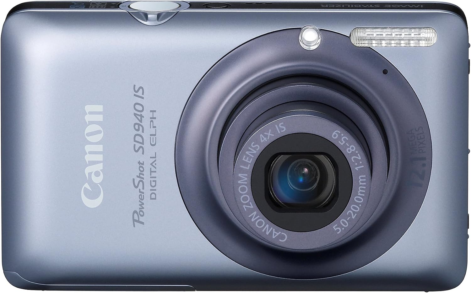 Canon PowerShot SD940IS 12.1MP Digital Camera with 4x Wide Angle Optical Image Stabilized Zoom and 2.7-inch LCD (Blue)