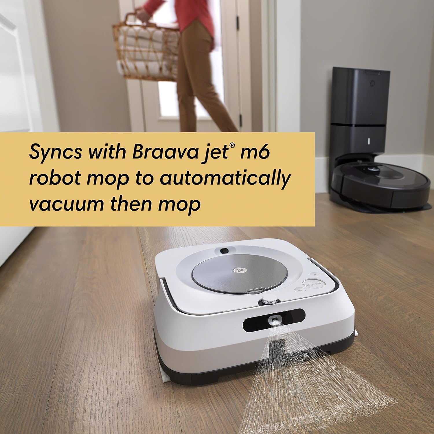 iRobot Roomba i7+ (7550) Robot Vacuum with Automatic Dirt Disposal- Empties Itself, Wi-Fi Connected, Smart Mapping, Works with Alexa, Ideal for Pet Hair, Carpets, Hard Floors