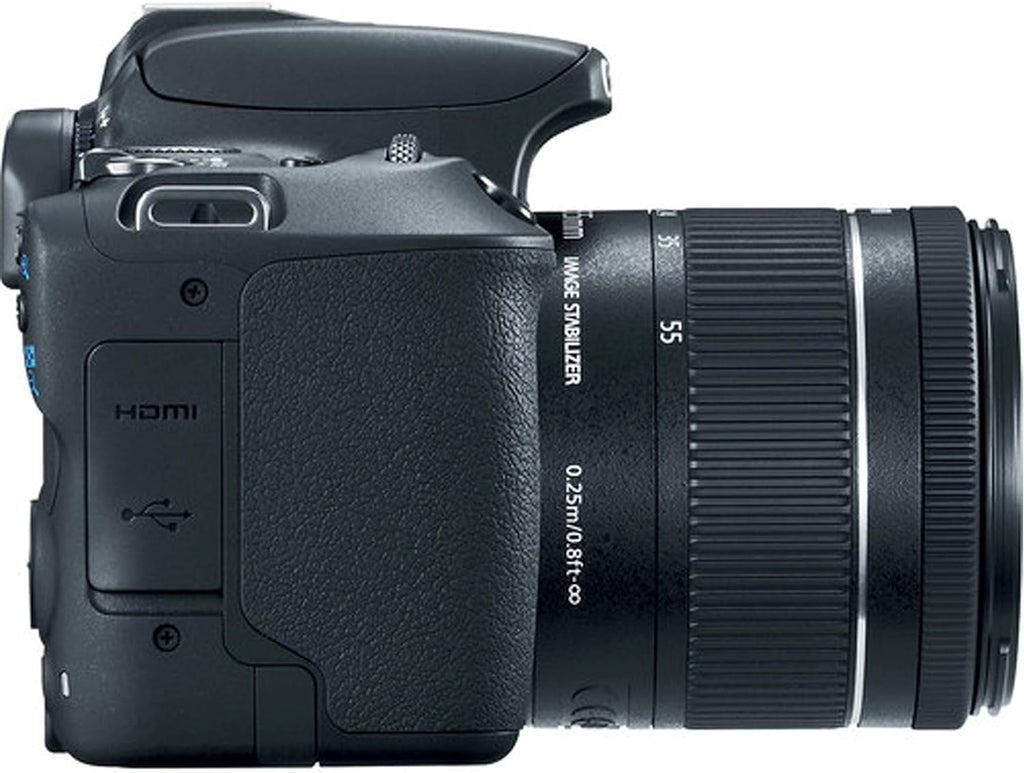 Canon EOS Rebel SL2 DSLR Camera with 18-55mm f/3.5-5.6 STM Zoom Lens + 32GB Card, Tripod, Case, and More (18pc Bundle) (Renewed)