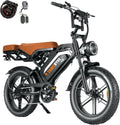 Tamobyke V20 Series Moped 750W/1500W Electric Bike for Adults,28mph/30mph/33mph Ebike&25-68Miles PAS Range,48V15.6ah/18.2ah/ (874Wh) Larger Battery, 20'' Fat Tire Electric Bike,UL 2849 Certified.
