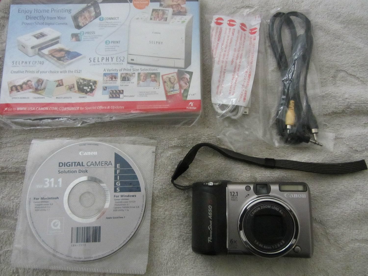 Canon PowerShot A650IS 12.1MP Digital Camera with 6x Optical Image Stabilized Zoom
