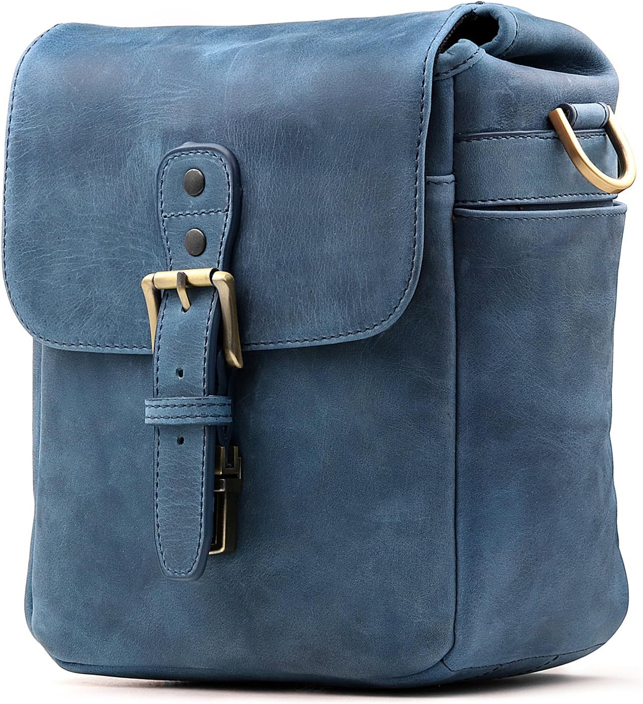 MegaGear Genuine Leather Camera Messenger Bag Mirrorless Portable electronic device cover