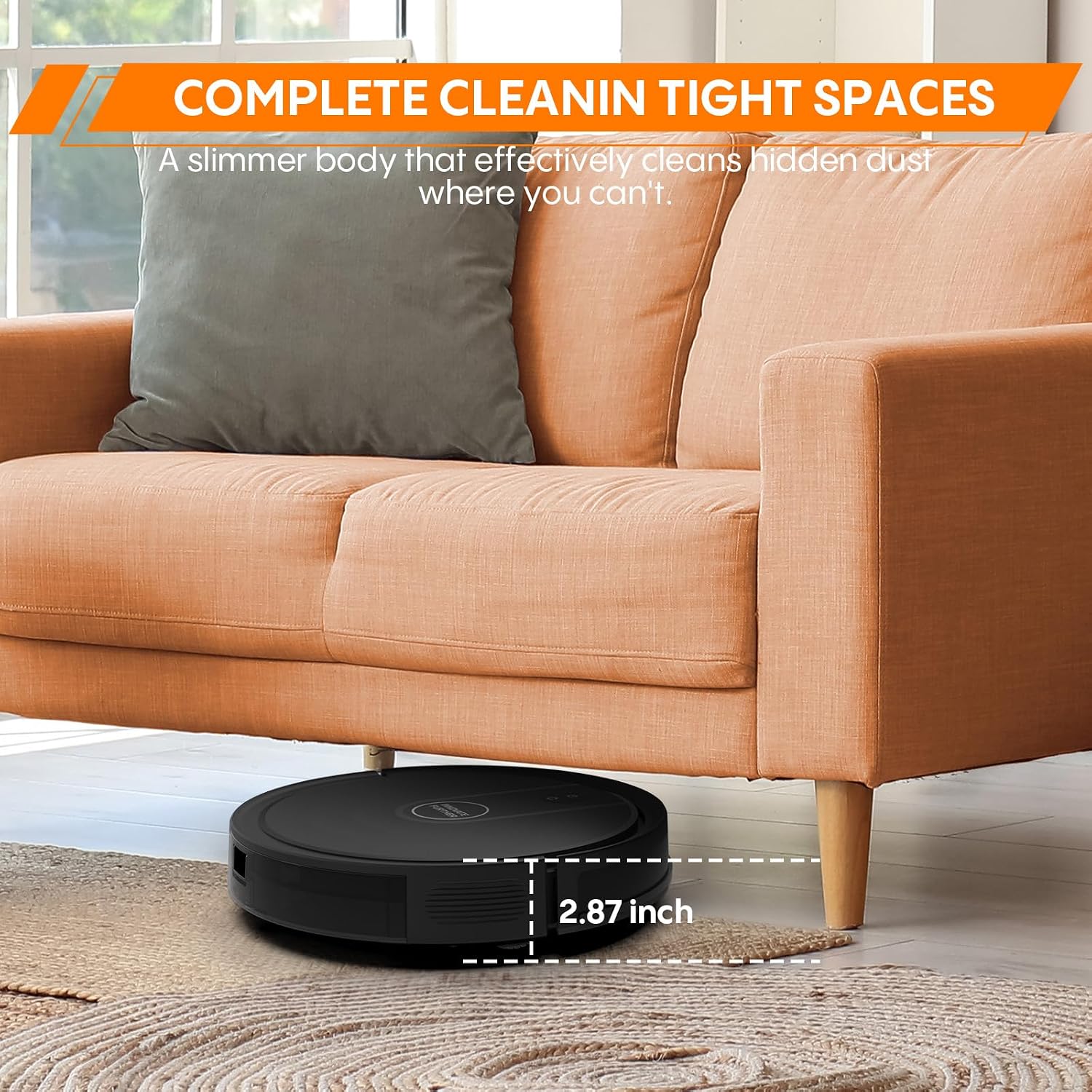 Robot Vacuum and Mop 5500Pa Suction 3 in 1 Robot Vacuum Cleaner with WiFi/App/Voice, Smart Robotic Vacuums with Schedule, Self-Charging Ideal for Hard Floor, Low Pile Carpet, Pet Hair 2026 New Version