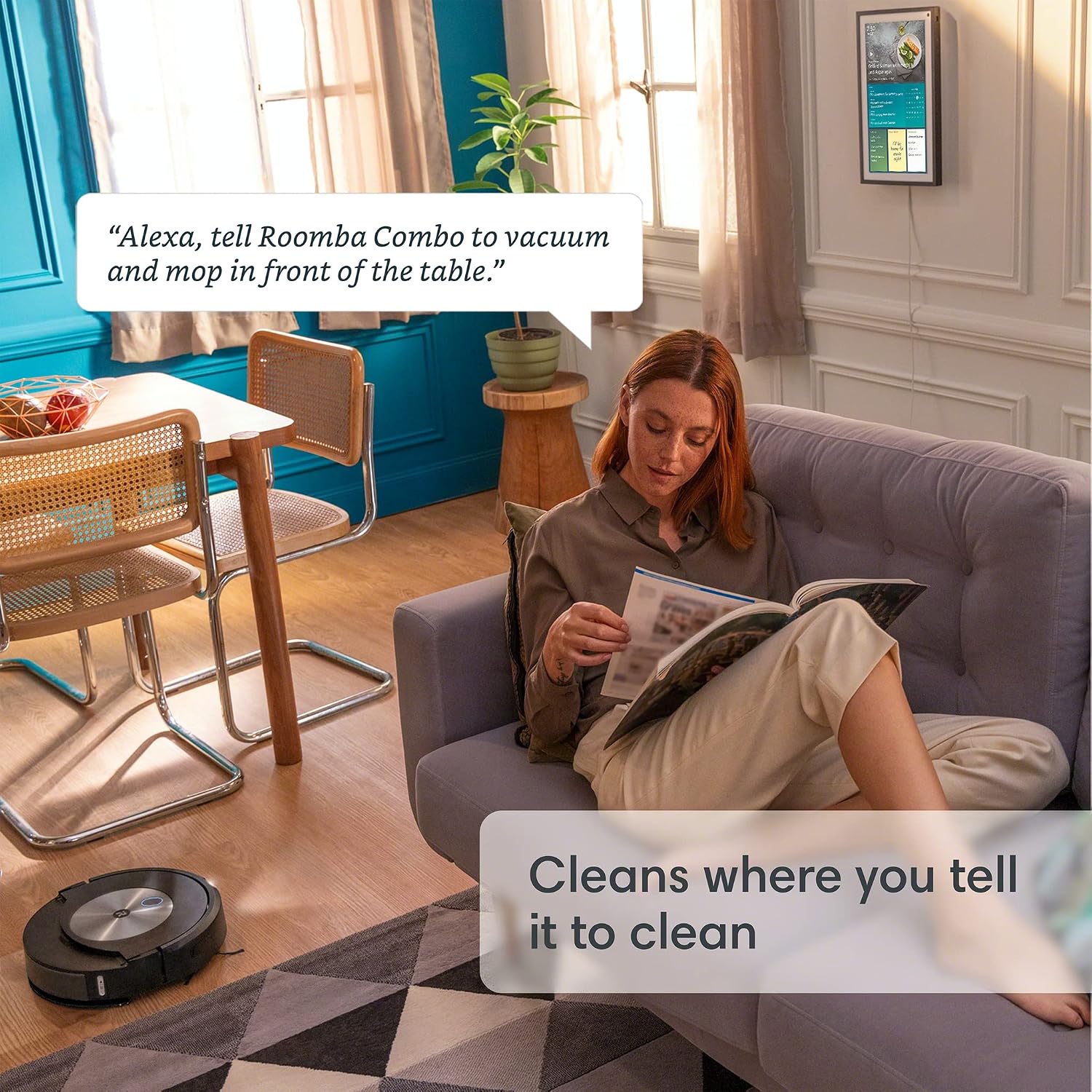 Refurbished iRobot Roomba Combo J7+ Paired with Alexa or Google Assistant Robot Vacuum and Mop