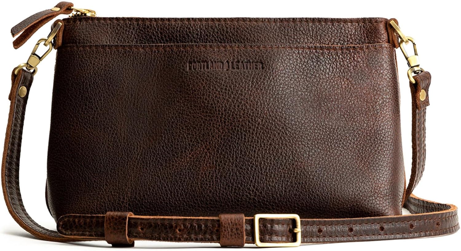 Portland Leather Goods Poppy Purse – Leather Handbag w/Removable Crossbody Strap – Handmade from the Finest Full-Grain Hides