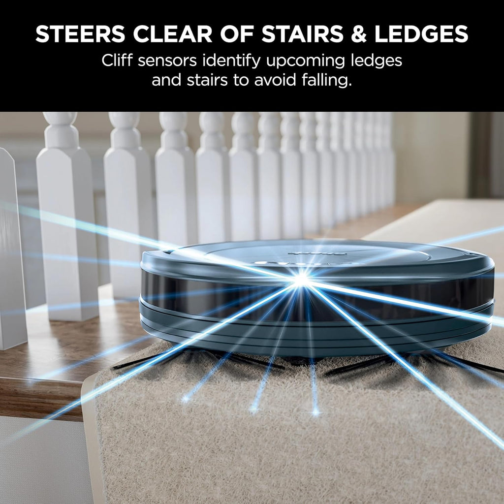 SHARK RV765 ION Robotic Vacuum, Wi-Fi Connected, 120min Runtime, Compatible with Alexa, Multi-Surface Cleaning, Deep Royal Blue (Renewed)