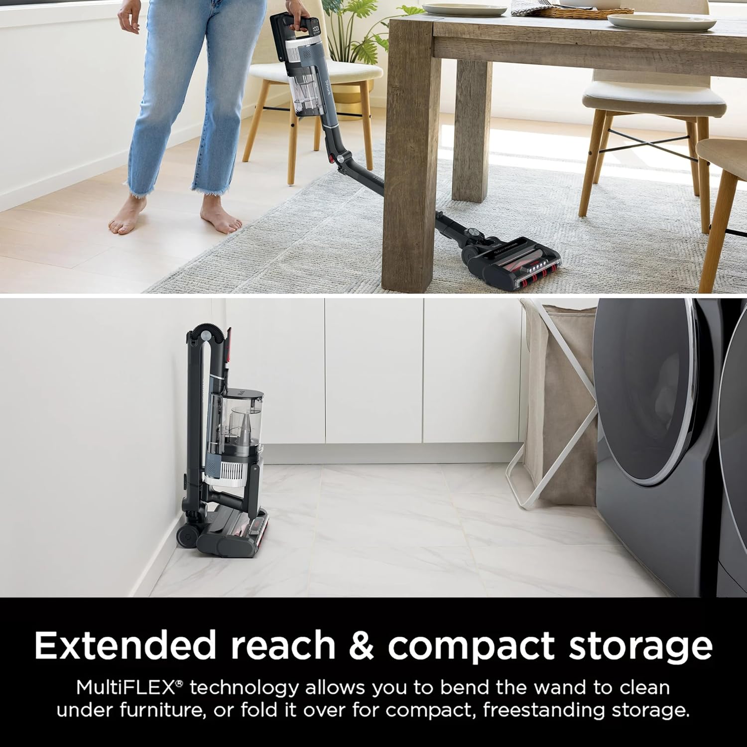 Shark Stratos Cordless Vacuum with Clean Sense IQ and DuoClean PowerFins, MultiFlex Wand, Includes Duster Crevice Tool & Anti-Allergen Brush, Up to 40 Minute Runtime (Renewed)