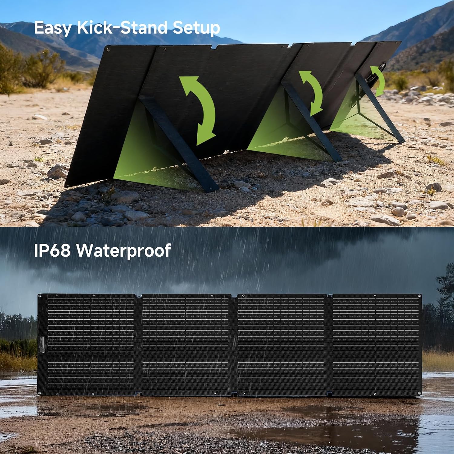 ALLPOWERS 200 Watt Portable Solar Panel SE200, 25% High Efficiency Foldable Solar Charger, IP68 Waterproof, for Solar Generators Camping RV Off Grid