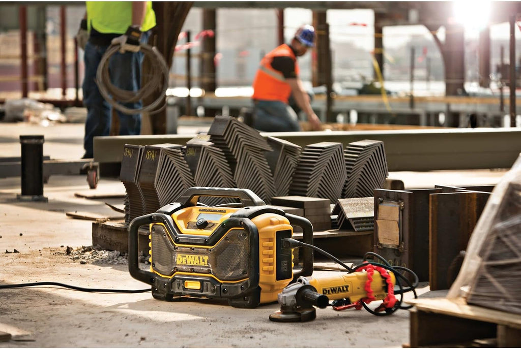 DEWALT 20V MAX Bluetooth Radio, 100 ft Range, Portable for Jobsites (DCR025)