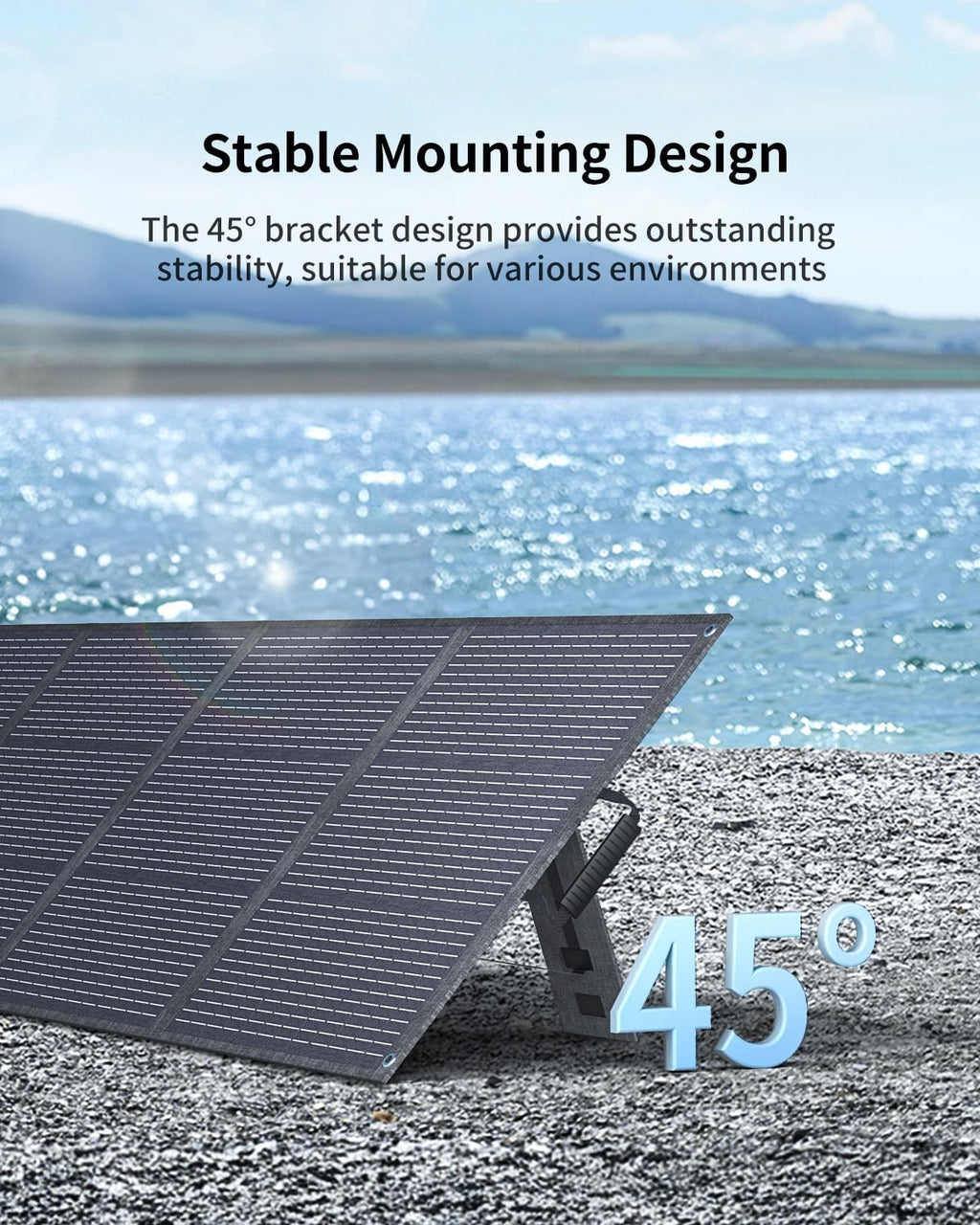 200W Portable Solar Panel with Kickstand, Foldable & Durable, 23.5% High Efficiency, Waterproof IP68 for Power Station Off Grid Outdoor Adventures Camping RV Road Trip Home (200W Solar Pannel)