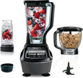 Ninja Kitchen System | All-in-One Food Processor & Blender for Smoothies | Includes Pitcher, Travel Cup, & 8-Cup Bowl | Makes Salsa, Dough, Shakes, & Frozen Drinks | 120 Volts | Black | BL770AMZ
