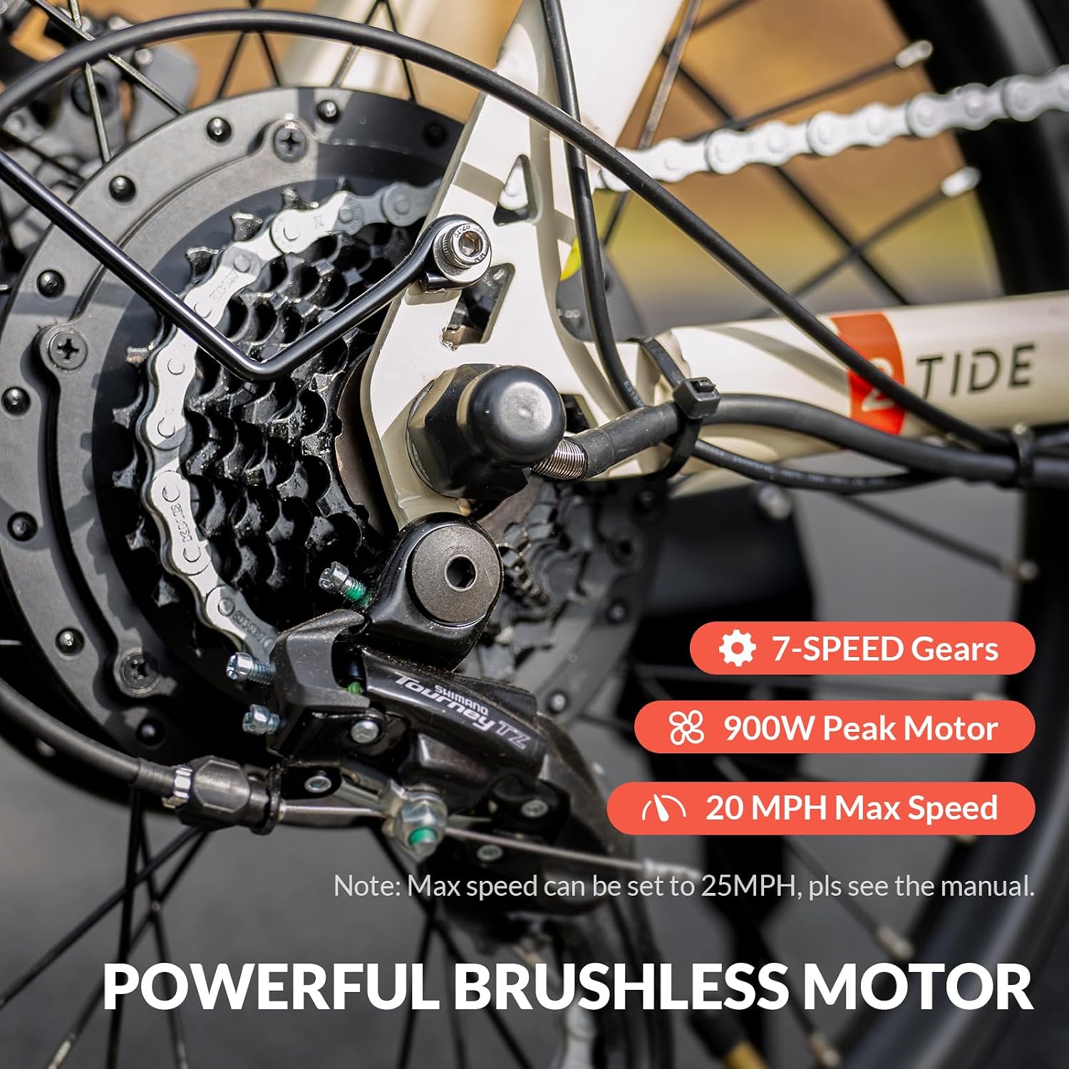 INVANTI Foldable Electric Bike, 1000W Peak Motor Ebikes for Adults, 25MPH Top Speed 45Miles, 20' Step-Thru Fat Tire E-bike for All Terrains with Rear Rack, 7-Speed & Front Suspension Commuting Bicycle