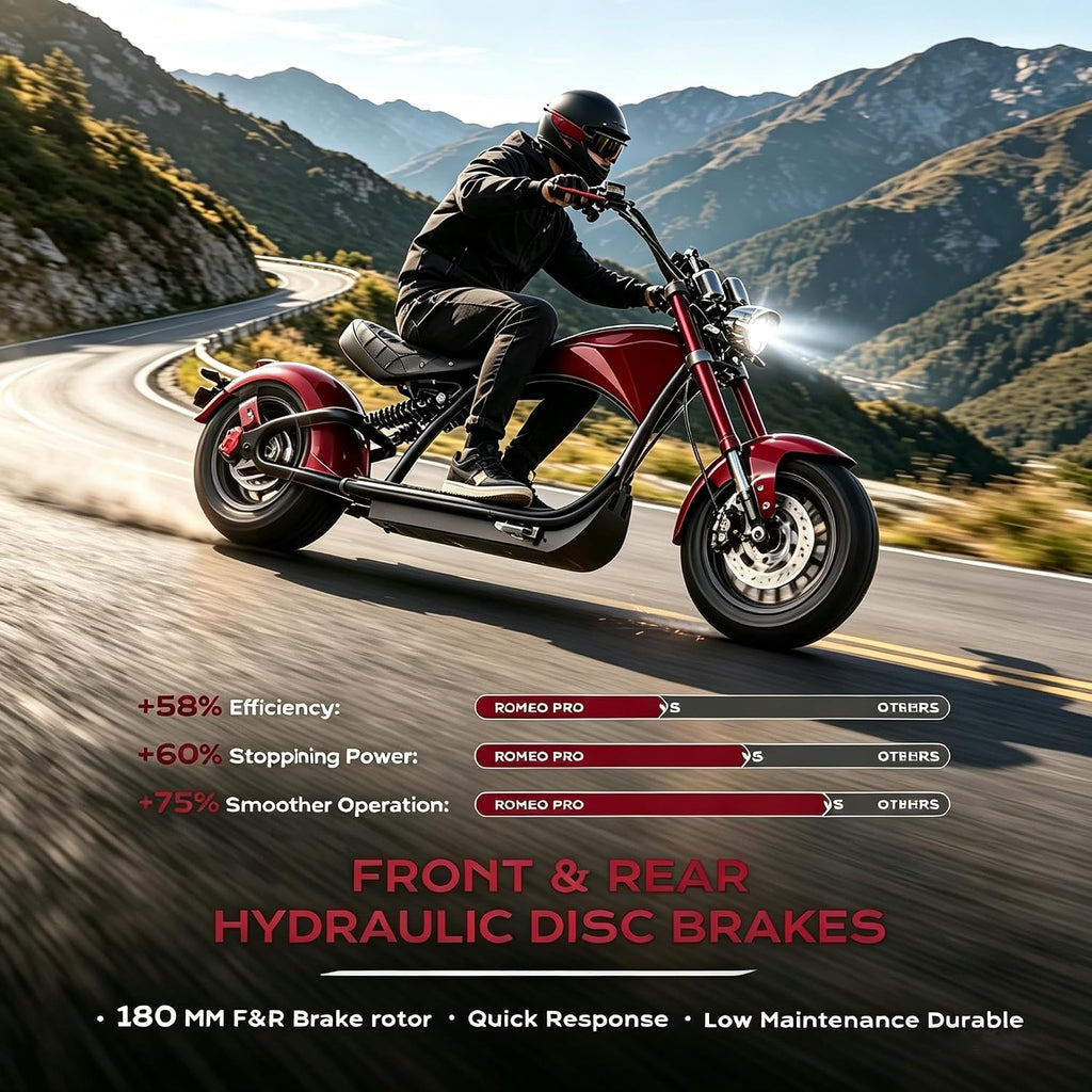 eAhora M1P 2000W Electric Motorcycle for Adults,37MPH 60V 30Ah Large Battery 40 Miles Range,Dual Hydraulic Brakes Full Suspension,Street Legal Electric Motorcycle for Commuting
