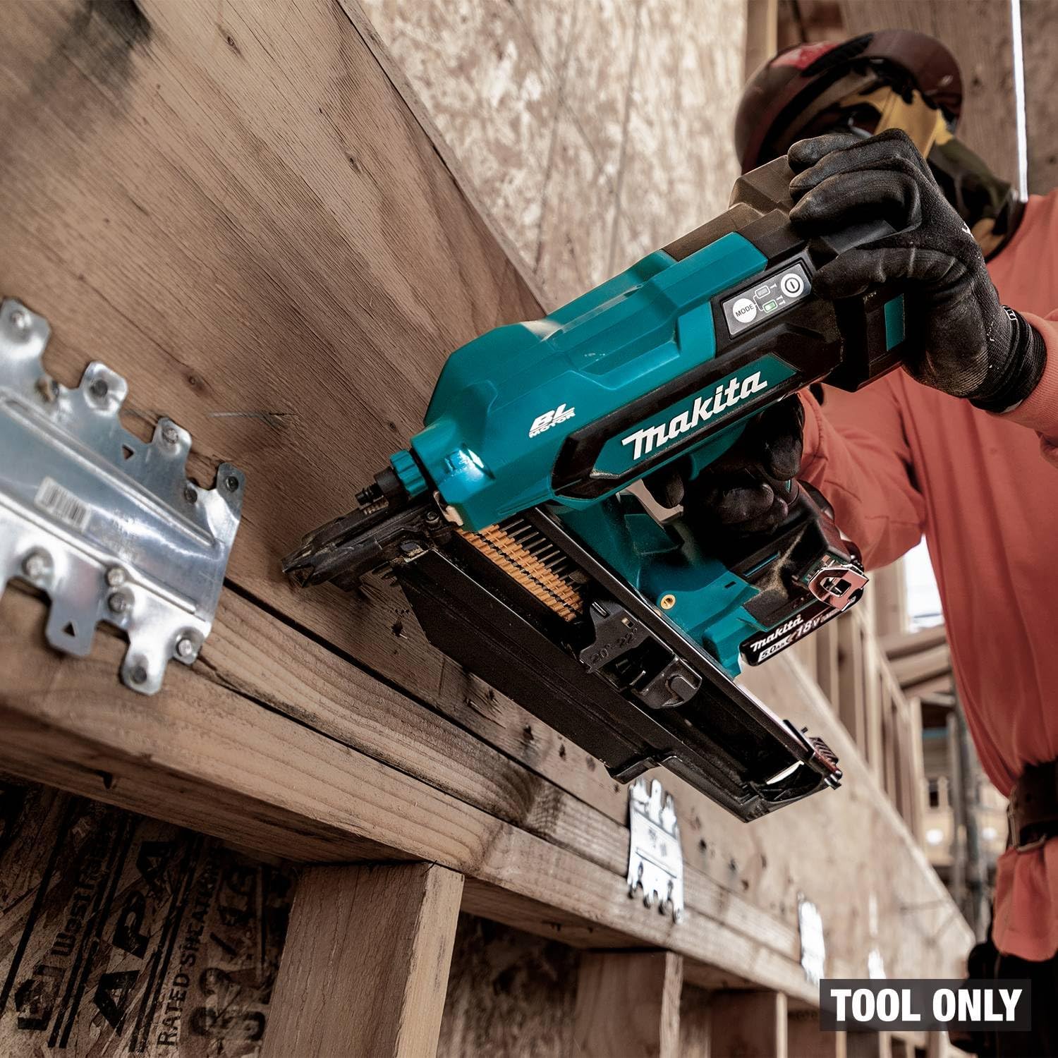 Makita XNB03Z 18V LXT® Lithium-Ion Cordless 21º Full Round Head 3-1/2' Framing Nailer, Tool Only