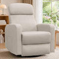 Korser Power Swivel Recliner Chairs for Adults, Electric Glider Rocking Chair Nursery, Glider Recliner Nursery Chair with Classified Side Pocket, Nursery Rocking Chairs with USB and Type-C Ports