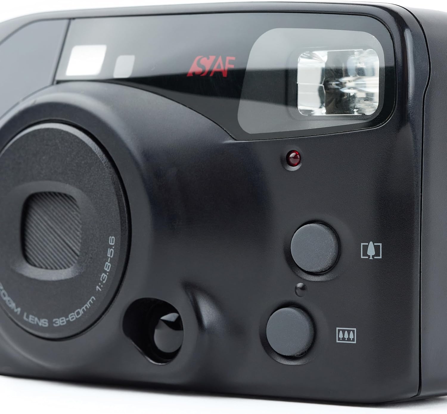 Canon Sure Shot Zoom-S 35mm Point and Shoot Film Camera SAF Canon with Zoom Lens 38-60mm. Built-in Flash and film rewinder as well as counter. (Renewed)