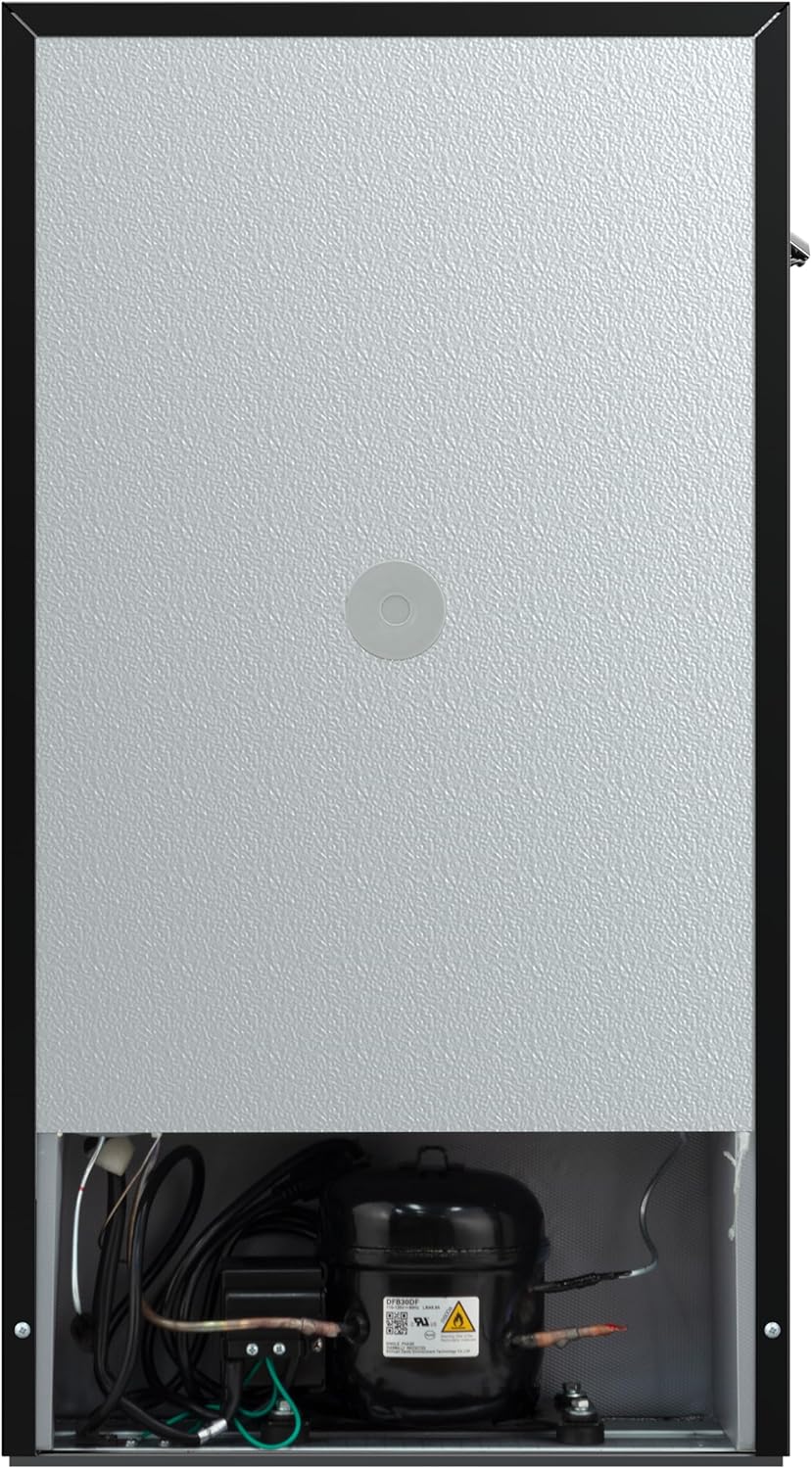 Frigidaire, 3.1 Cu. Ft. 2 Door Retro Series Compact Refrigerator, Built-In Side Bottle Opener, Onyx