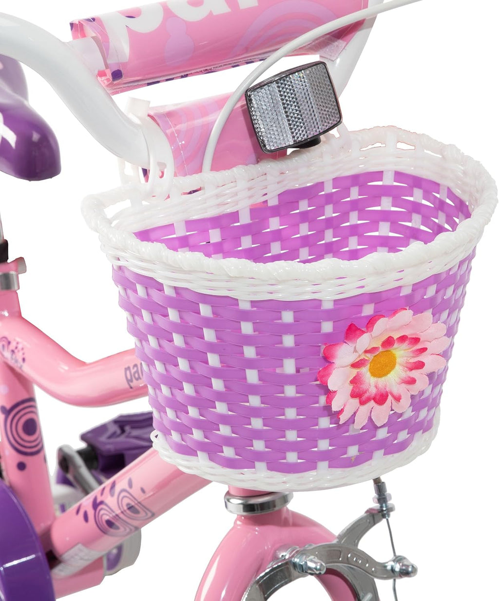 JOYSTAR Paris Girls Bike for Ages 3-8 Years Old, 14 16 18 Inch Kids Bike with Training Wheels, Basket and Handbrake, Multiple Colors