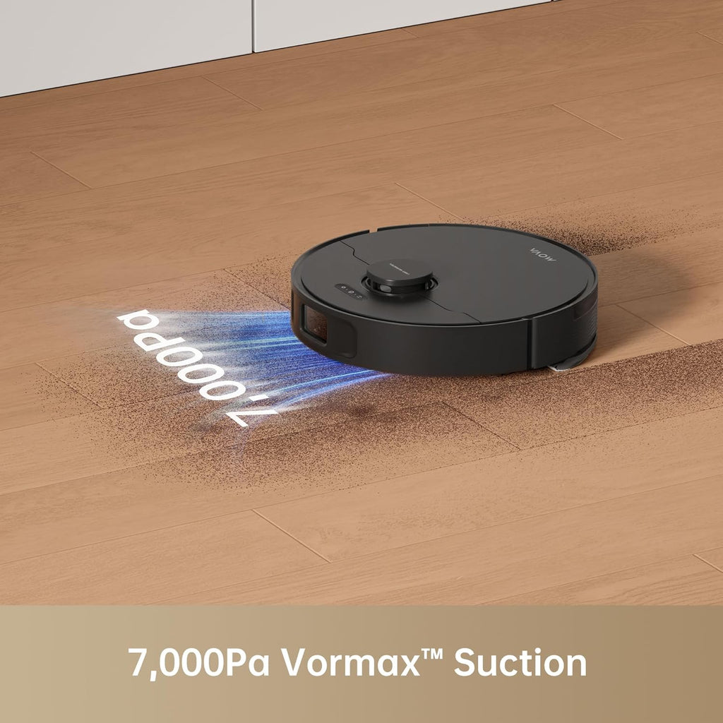 Mova S10 Robot Vacuum Cleaner with 7000Pa Suction, 260 Mins Run Time, Liftable Brush, Self-Charging Robotic Vacuum Cleaner for Home, Pet Hair, Hard Floors, App & Voice Control