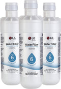 LG LT1000P3 6-Month / 200 Gallon Refrigerator Replacement Water Filter, 3 Count (Pack of 1), White