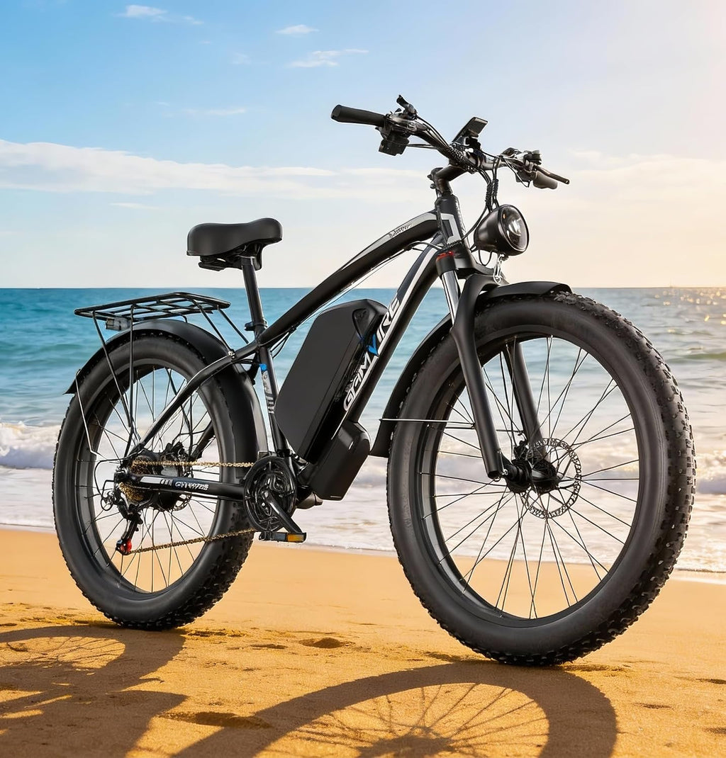 Ebike for Adults Electric, 52V 19.2Ah/32Ah, Peak 2000W/3000W Electric Bicycle, 36/40M P H, 70 Miles/100Miles, Off Road Snow Mountain E-Bike, Hydraulic Disc Brake, 24'/26' Fat Tire E Bike UL2849 by SGS