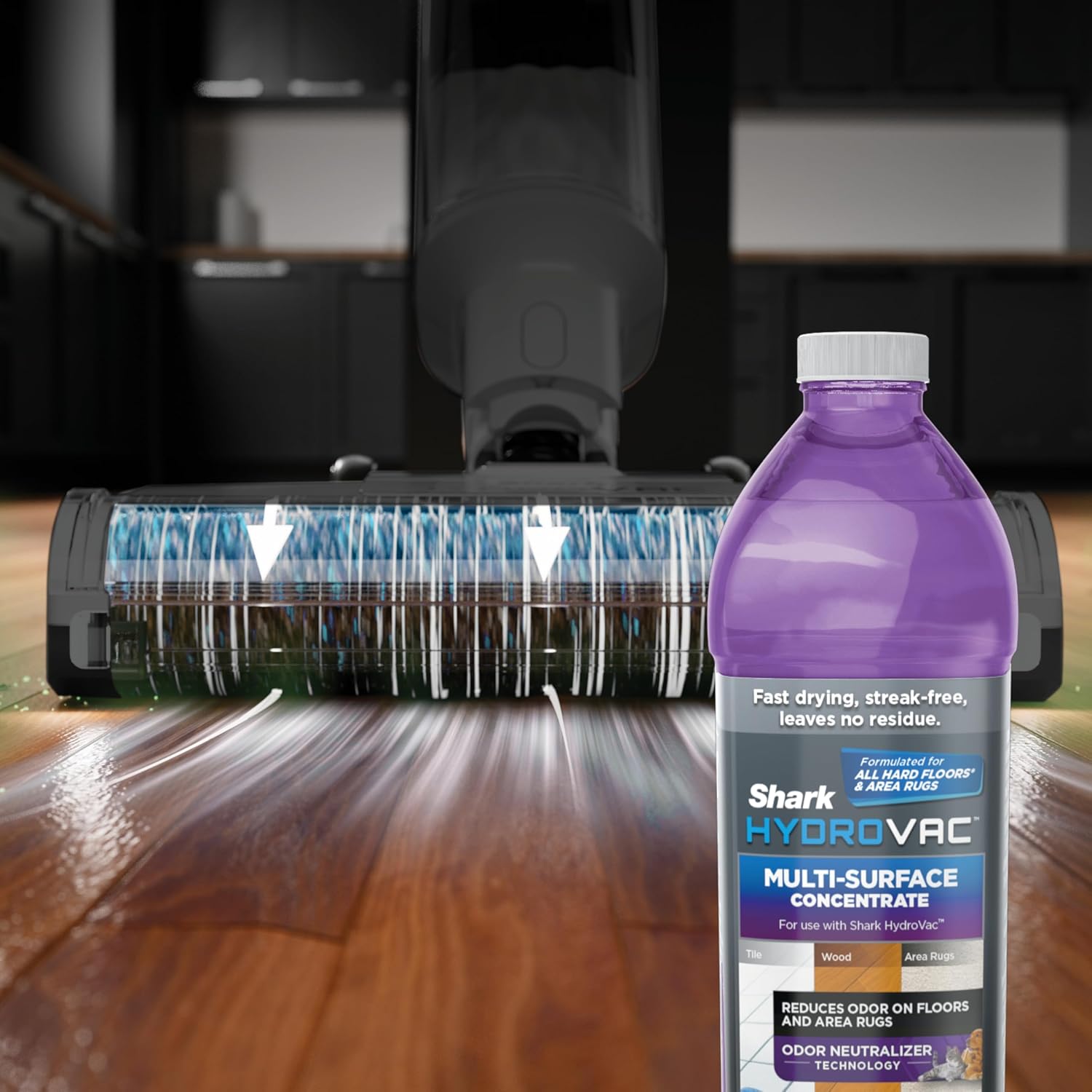 Shark HydroVac MessMaster Wet Dry Corded Vacuum Cleaner, 3-in-1 Multi-Surface Vacuum Mop & Self-Cleaning System, Lightweight, Powerful Suction, for Hard Floors & Area Rugs, Navy, WD161