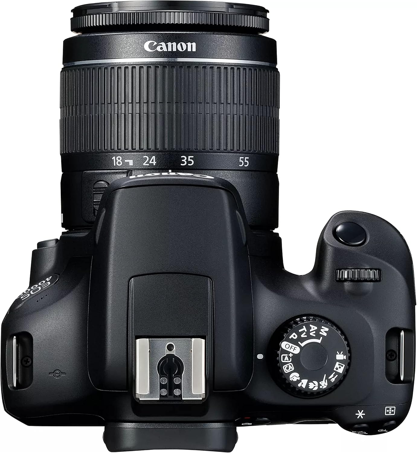 Canon EOS 4000D / Rebel T100 DSLR Camera w/EF-S 18-55mm F/3.5-5.6 Zoom Lens + 64GB Memory, LED Video Light, Filter, Tripod and More (Renewed)