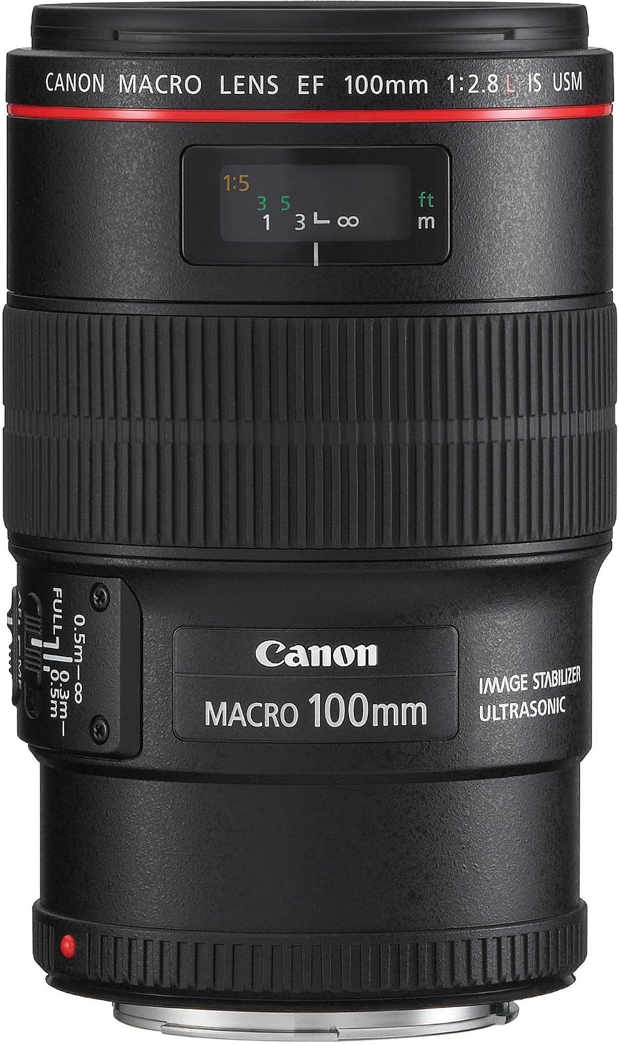 Canon EF 100mm f/2.8L IS USM Macro Lens for Canon Digital SLR Cameras (Renewed)