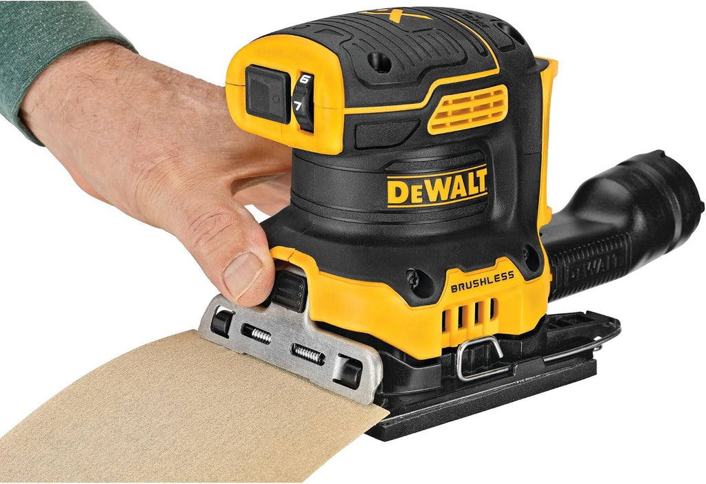 DEWALT 20V MAX XR Brushless Cordless 1/4 Sheet Variable Speed Sander (Tool Only) (DCW200B)