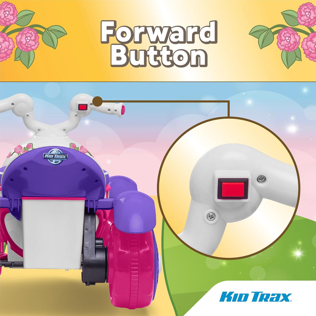 Kid Trax Royal Princess 6V Toddlers, Kids Ride On Toys - Toddler Girl Toys, Outdoor and Indoor, Electric Car for Kids to Drive, Easy Assembly, Gift for Toddlers, Max Weight of 44lbs, 18-30 Months Old