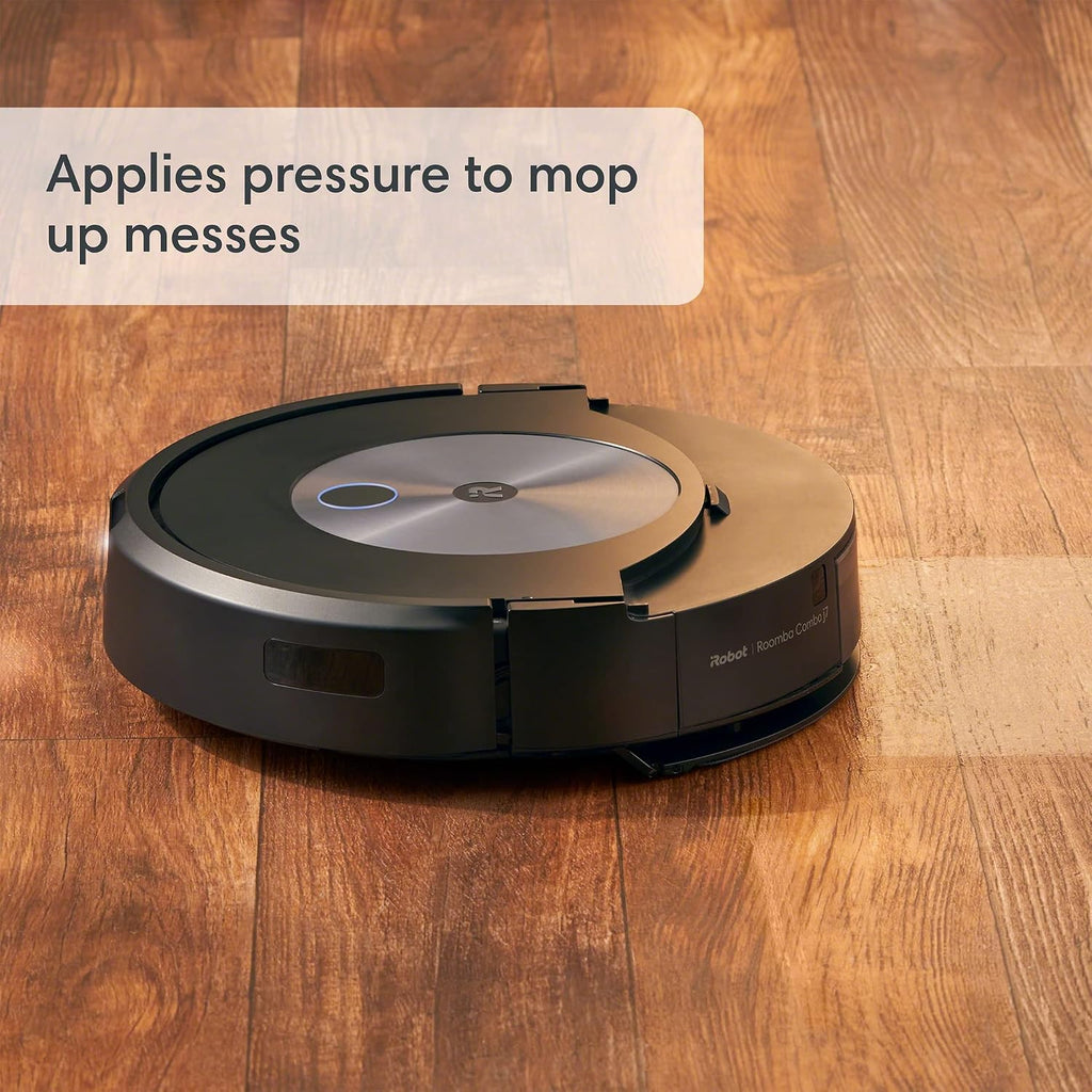 Refurbished iRobot Roomba Combo J7+ Paired with Alexa or Google Assistant Robot Vacuum and Mop