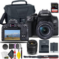 Canon EOS 850D / Rebel T8i DSLR Camera with 18-55mm Lens + Creative Filter Set, EOS Camera Bag + Sandisk Extreme Pro 64GB Card + 6AVE Electronics Cleaning Set, and More (International Model)
