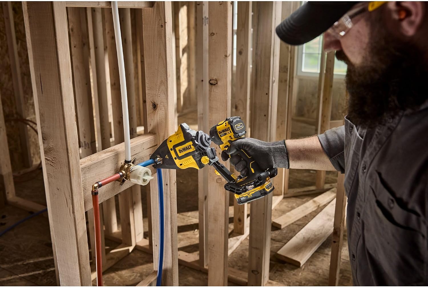 DEWALT IMPACT CONNECT PEX Crimp Ring Attachment for Impact Driver, Plumbing Tool (DWAPXCIR)