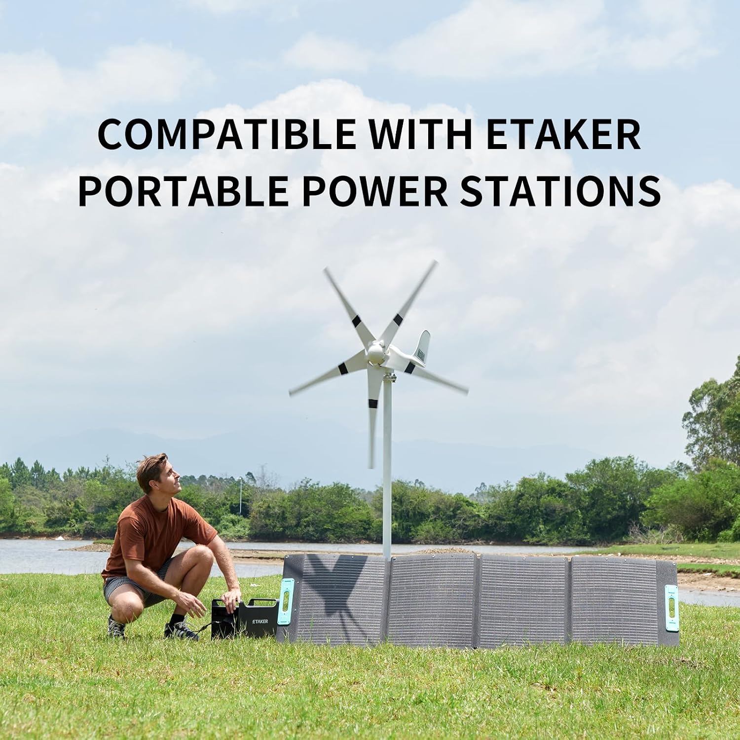 200W Portable Solar Panel, 200 Watt for Portable Power Station, Foldable Solar Charger with Carry Case,IP65 for Outdoor, RVs, Backyard