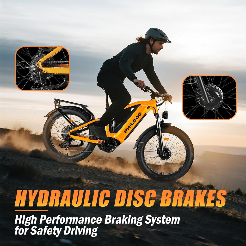 Electric Bike for Adults, 5000𝕨 Dual Motor E-Bike, 60V 32AH Long Range Dirt Bike, Fat Tire Hunting Ebike for All Terrain, Full Suspension Electric Bicycle